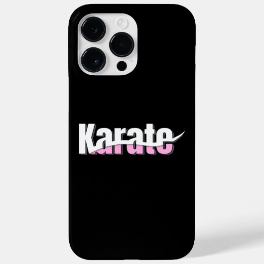 空手武術アーツガーリーピンク Case-Mate iPhoneケース (裏面)
