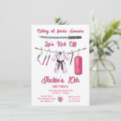 空手武術アーツガールバースデーパーティー 招待状 (スタンド正面)