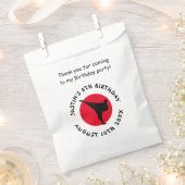 空手武術アーツテーマ子供の誕生日パーティー フェイバーバッグ (クリップ留めされた状態)