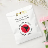 空手武術アーツテーマ子供の誕生日パーティー フェイバーバッグ (封をした状態)