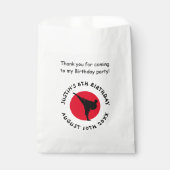 空手武術アーツテーマ子供の誕生日パーティー フェイバーバッグ (正面)