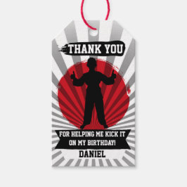 空手武術アーツバースデーパーティギフトラベル ギフトタグ