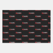 空手武術アーツレッド ラッピングペーパーシート (正面)