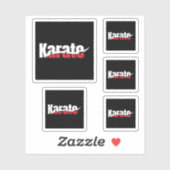 空手武術アーツ抽象芸術スウィッシュ シール (シート)