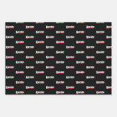 空手武術アーツ抽象芸術スウィッシュ ラッピングペーパーシート (正面2)