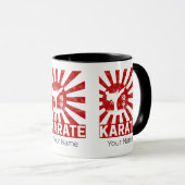 空手武術アーツ日本のヴィンテージデザイン マグカップ (正面右)