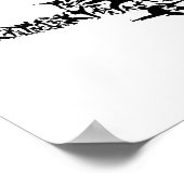 空手武術アーツ飛んでいるキックボクシングキックボクサーT ポスター (角)