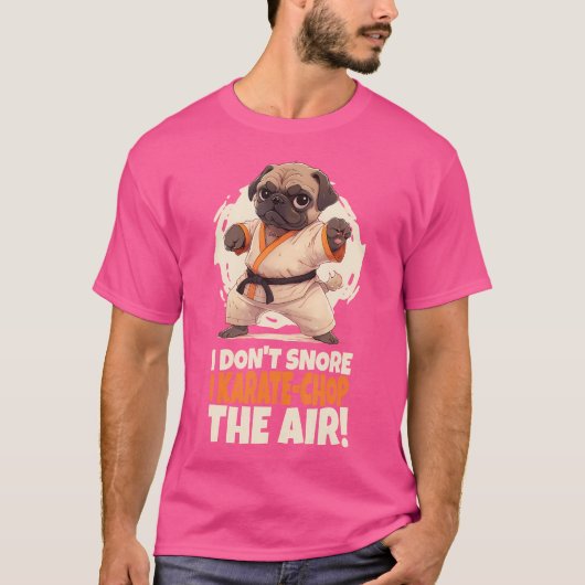 空手犬の値リストを空手チョップに奪わない Tシャツ (正面)