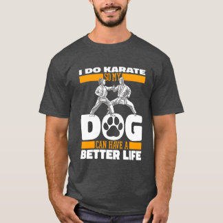 空手犬の友人 Tシャツ