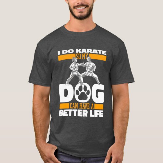 空手犬の友人 Tシャツ (正面)