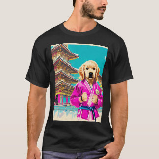 空手犬 - もふもふファイター - ワッフー・フーの奇跡 Tシャツ