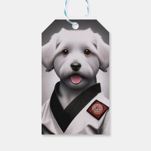 空手犬 ギフトタグ (裏面)