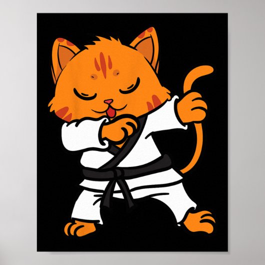 空手猫ダブダンス武道ダビングコミット スポ ポスター (正面)
