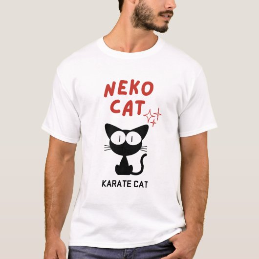 空手猫猫猫 Tシャツ (正面)