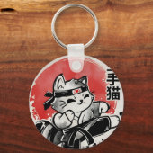 空手猫 キーホルダー (裏面)