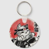 空手猫 キーホルダー (裏面)