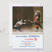 空手猫 招待状 (正面)