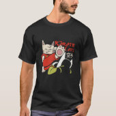 空手猫 Tシャツ (正面)