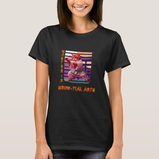 空手猫 Tシャツ (正面)