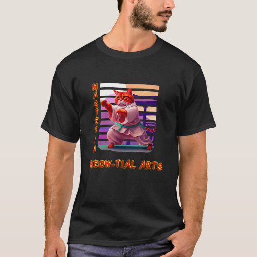 空手猫 Tシャツ (正面)