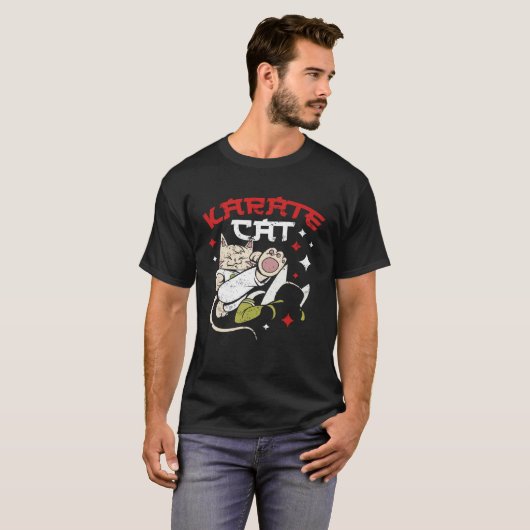 空手猫 Tシャツ (正面フル)