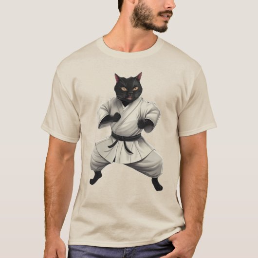 空手猫 Tシャツ (正面)