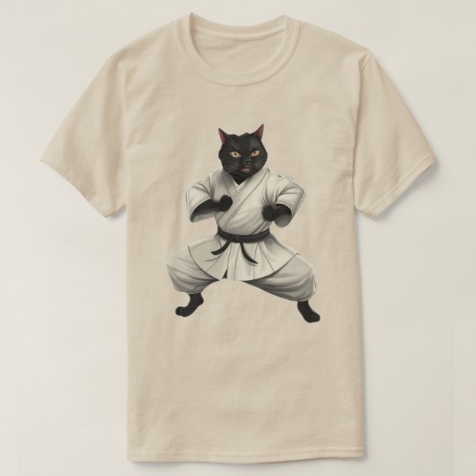 空手猫 Tシャツ (デザイン正面)