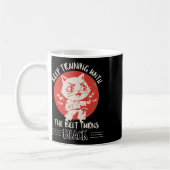 空手用品 空手 引用 服 猫 コーヒーマグカップ (左)