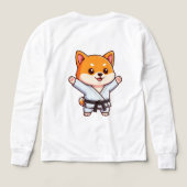 空手着の喜ぶキャラクター子犬 (デザイン背面)
