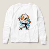 空手着の喜ぶキャラクター子犬 (デザイン背面)