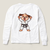 空手着の喜ぶキャラクター子犬 (デザイン背面)
