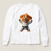 空手着の喜ぶキャラクター子犬 (デザイン背面)