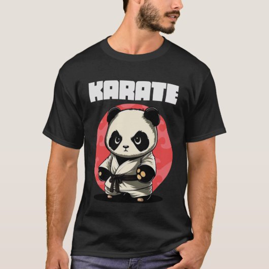 空手空手パンダ Tシャツ (正面)