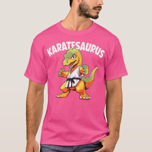 空手空手恐竜 Tシャツ (正面)