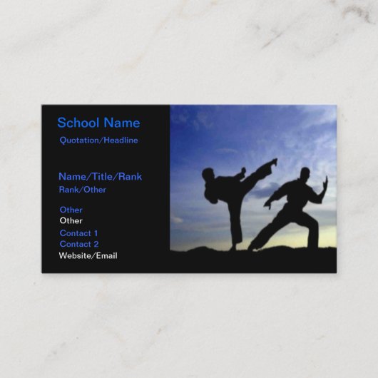 空手空 名刺 (正面)