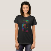 空手絞り染めアメリカン旗空手 Tシャツ (正面フル)