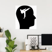 空手考えについて ポスター (ホームオフィス)