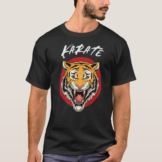 空手虎の頭 Tシャツ (正面)