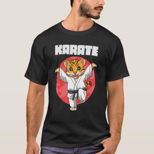 空手虎鶴キック Tシャツ (正面)