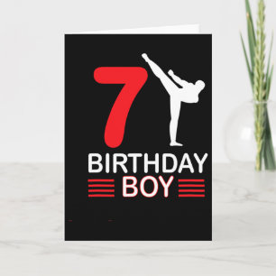 空手誕生日Tシャツ男の子ギフト子供テコンドー5 カード