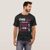 空手走女の子 Tシャツ (正面フル)