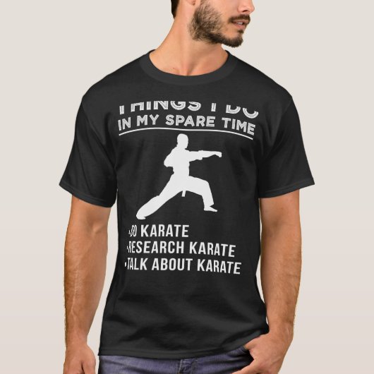 空手蹴とチャット：あなたの武術スピリを解放 Tシャツ (正面)