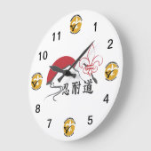 空手蹴時計 ラージ壁時計 (傾斜)