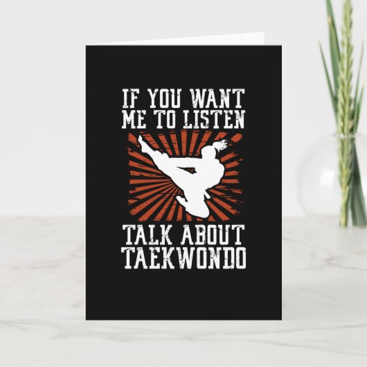 空手道について話しましょう カード (正面)