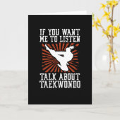 空手道について話しましょう カード (黄色い花)