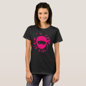 空手道の忍者少女バタフライ戦士空手 Tシャツ (正面フル)