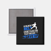 空手道の黒帯の名言 テコンドー 武道 マグネット (正面/裏面)
