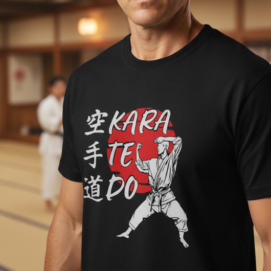空手道 - 日本漢字 空手家 Tシャツ