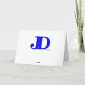 空手雪だるまのグリーティングカード シーズンカード (裏面)