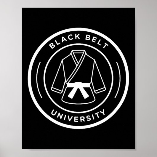 空手黒帯大学  ポスター (正面)